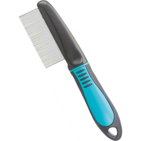 Peigne, adoucit le pelage dents fines longueur 22cm chien - Trixie (1/4)