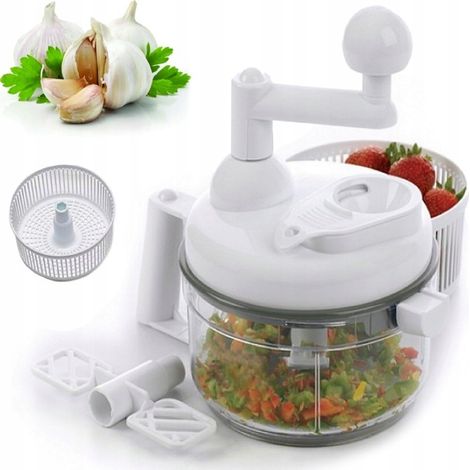 TRITURATORE MANUALE PER VERDURE, TAGLIAERBA XXL