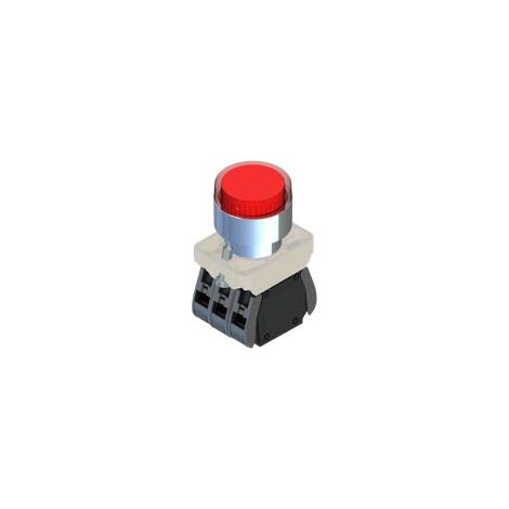 Unité complète de bouton-poussoir lumineux 230V ( Prix pour 1 )