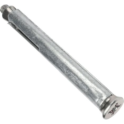 Lot de 10 Chevilles en métal à expansion Ø10x72 mm + 10 vis M6x87 mm à empreinte PZ 3 - en acier - pour cadre de fenêtre/béton/brique pleine (1/3)