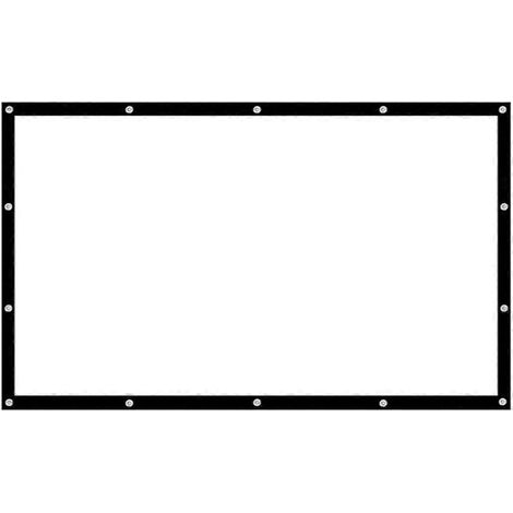 Rideau de projecteur simple 16:9, écran portable HD de 150 pouces (1/5)