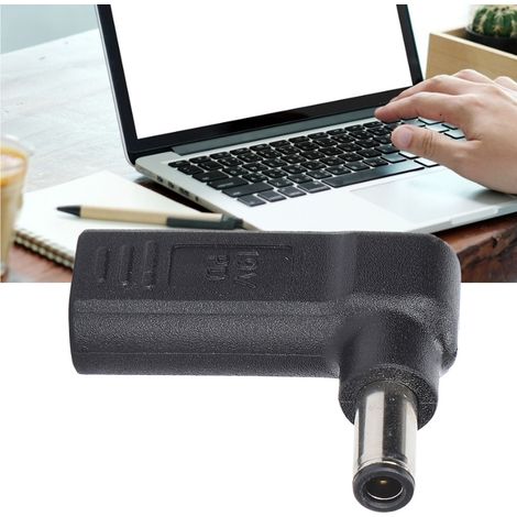 Adaptateur Type-C vers DC Femelle-Mâle 6.0x0.6mm Angle Droit PD pour Charge Rapide (1/5)