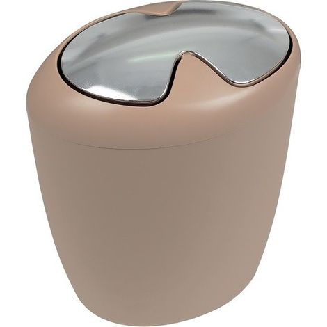Poubelle à bascule Polyresine ETNA 7L Beige Bahamas Spirella (1/5)