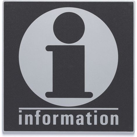 Plaque de porte Informations - Europe design 200x200mm - 4280172