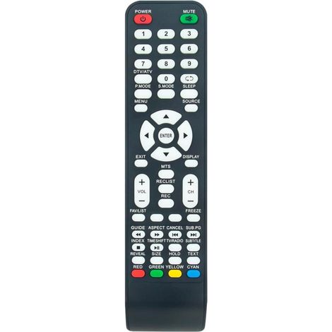 Télécommande Rechange pour SELECLINE TV 19S18 24S17 24S19DC 32S17 32S17T2 39S17LE 39S1810 40S18 49S17U LE-2219D LE-32D11T2 LE-39-18 LE-49-18 LED-2019D LED-2219D LED-2419D