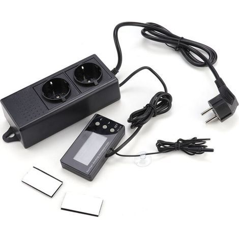 Thermostat numérique pour reptiles – Contrôleur PID précis avec écran LCD rétroéclairé, réglage fin de température 0–50 °C (1/5)