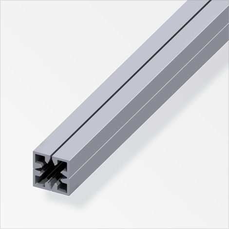 alfer Quadratrohr 1 m 23.5 mm Aluminium roh blank