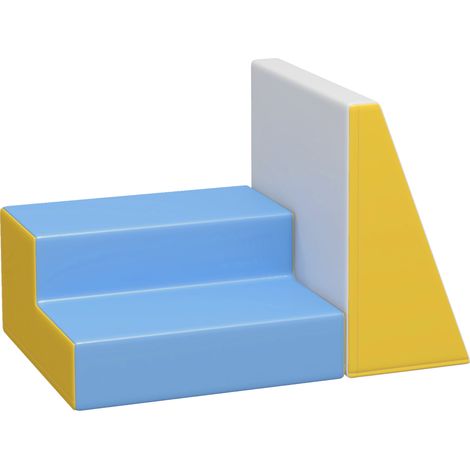 Parcours de motricité pour bébé, jeu d'escalade modulaire, 2 grands blocs de mousse, 50 x 50 x 25 cm, multicolore