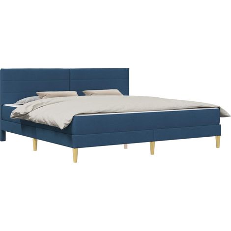 Estructura de cama Azul 180 x 200 cm Poliéster vidaXL (1/5)