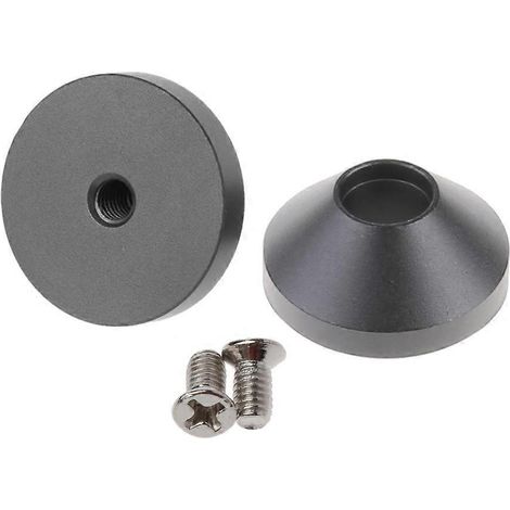 2 pieds isolants en aluminium anodisé usiné CNC de 22 x 12 mm avec vis