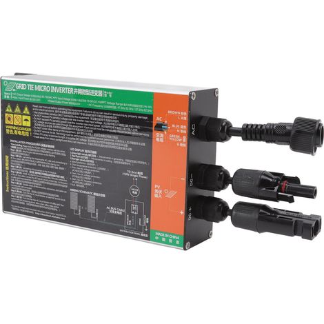 Micro-onduleur solaire en alliage d'aluminium, convertisseur CC/CA, pour système solaire 110 V CA, GMI500W (1/5)
