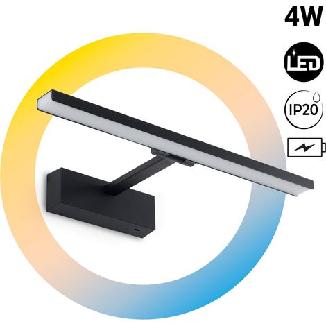 LED-Wandleuchte mit Batterie 4W - Fernbedienung - CCT + DIM +