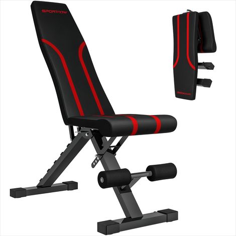 Vélo d'appartement Banc d'entraînement pliable noir acier (1/5)