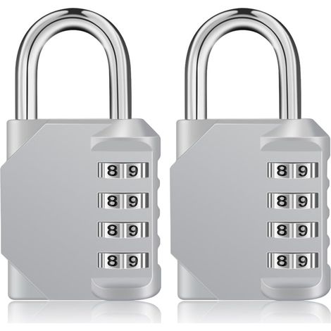 Cadenas à combinaison pour casier, cadenas à combinaison à 4 chiffres pour salle de sport, cadenas