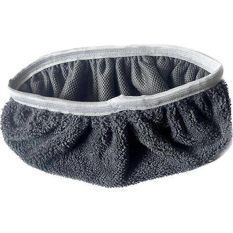 Recharge de serpillière professionnelle en microfibre lavable et réutilisable pour sols stratifiés, bois, vinyle et stratifié.-Gray S (1/5)