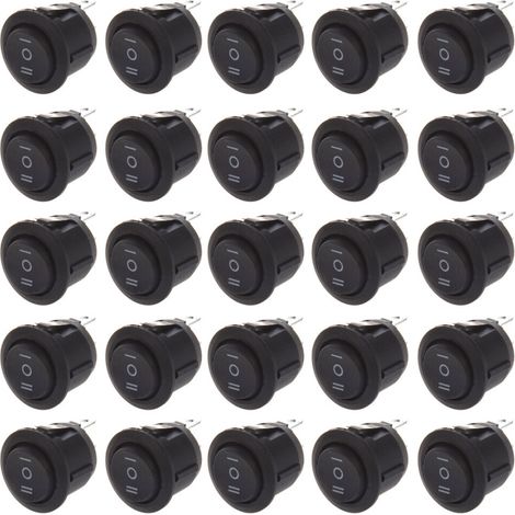 200 x 3 Positions SPDT Interrupteur unipolaire bidirectionnel a Bascule 6A/250V 10A/125V AC (1/2)