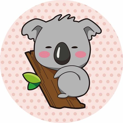 Tableau deco enfant panda rose - 50x50 cm