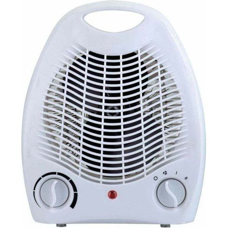 YMYNY Chauffage d'appoint electrique 2000W Ideal salle de bain Fonction chaud et ventilateur chauffage soufflant Régulateur de température Anse pour un transport facile (1/4)