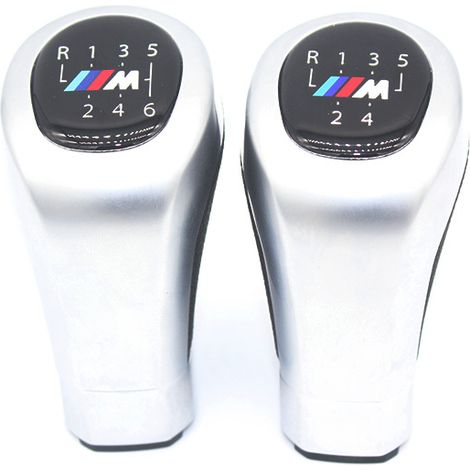 Convient aux leviers de vitesse BMW 5/6, noir et blanc, 5 vitesses, un paquet. (1/4)