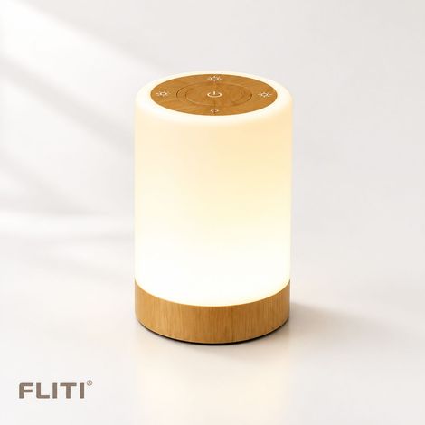 Veilleuse Tactile LED Rechargeable RGB 256 Couleurs 5 Modes Lampe de Chevet Portable pour Chambre Bébés Adulte (1/5)