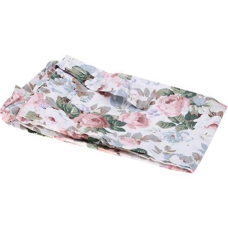 Couverture d'allaitement en coton doux et respirant, châle fleuri pour bébé. (1/5)
