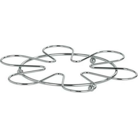 Artex Sottopentola Slim Line Rotondo In Metallo Cromato 22 Cm