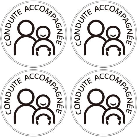 Conduite Accompagnée Magnétique 4PCS – Disque Conduite Supervisée 15 cm Réfléchissant – Disques Auto Aimantés Amovibles pour Jeune Conducteur – Signalisation Auto Conforme (1/5)