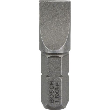 Bosch 3x  bit cacciavite  extra-duro, S  1,6 x  8,0, 25  mm - 2607001471 (1/4)