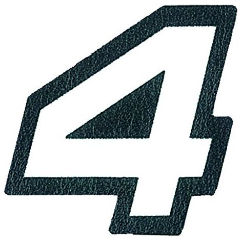 Adesivo Numero 1, Nero (1/5)