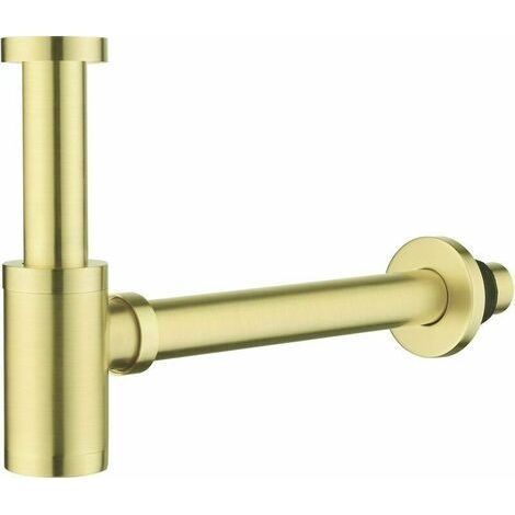 Siphon de lavabo en laiton massif – Diamètre 1 1/4 pouce – Tuyau de vidange 32 mm – Joints en silicone pour étanchéité parfaite (1/5)