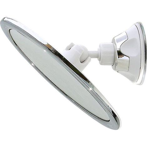 Miroir de maquillage antibuée avec support à ventouse, rotation à 360°, miroir de rasage pour la douche (1/4)