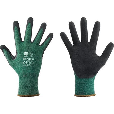 Neri Safety Guantes Resistentes a Cortes Nitcut 332 Polietileno/Nitrilo Talla 8 - Paquete de 12 Pares