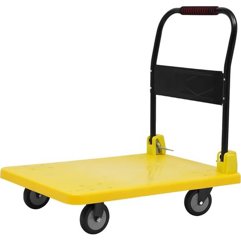 Chariot pliable, capacité de charge de 400 kg, roues silencieuses (1/2)