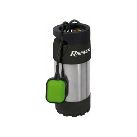 Ribiland – Pompe immergée inox 3 turbines 800W pour eaux claires – Débit 5500 l/h – Hauteur de refoulement 30 m – Câble 10 m – PRPVC801MC3