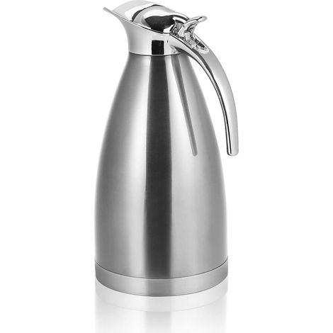 Dailygoods – Doppelwandige Kaffeekanne – 2-Liter-Thermoskanne – Edelstahl – Isolierkanne – 12 Stunden Wärmespeicherung – Elegantes Design (1/5)