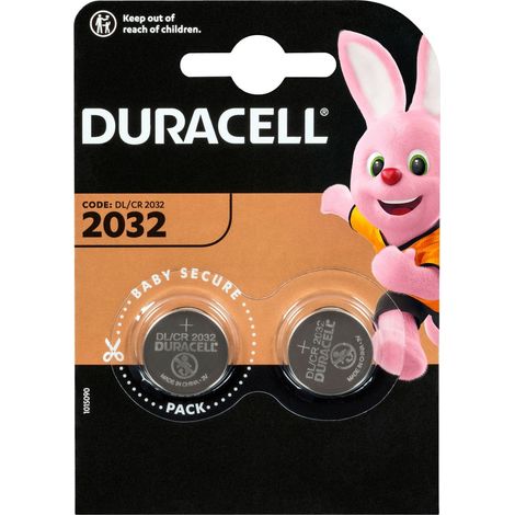 Batterie al litio Duracell 3V, 2032, DL/CR 2032, 2 pezzi. (1/5)
