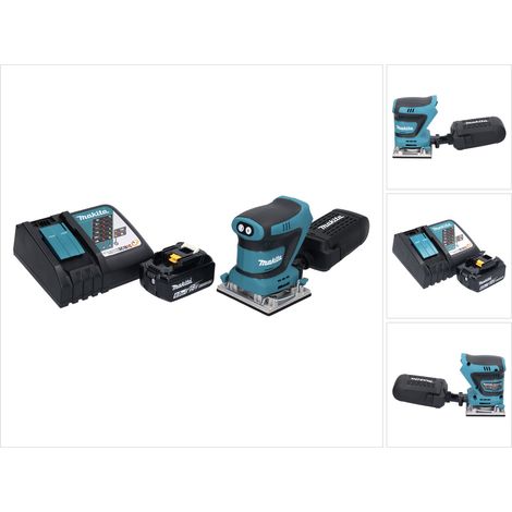 Ponceuse vibrante sans fil Makita DBO 482 RG1 18 V 112 x 102 mm + 1 batterie 6,0 Ah + chargeur (1/5)