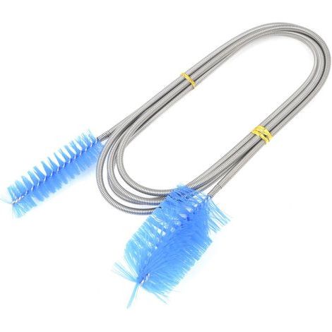 Nettoyage-Brosche für Aquarien, weiße Fische, 155 cm – Blau – Brosse zum Aufhängen an einem Doppelmantel aus rostfreiem Stahl für Aquarien (1/3)