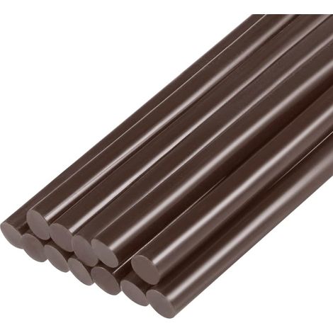 Bâtons pour Colle Pistolet 0.27 pouce x 4 pouce Marron 12pcs (1/5)