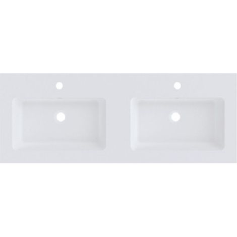 Lavabo Double SPRING DEW RIHO 120,5x46 x1,5 cm en marbre (1/3)