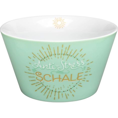 Bol anti-stress en porcelaine 60 cl Impression dorée (1/3)