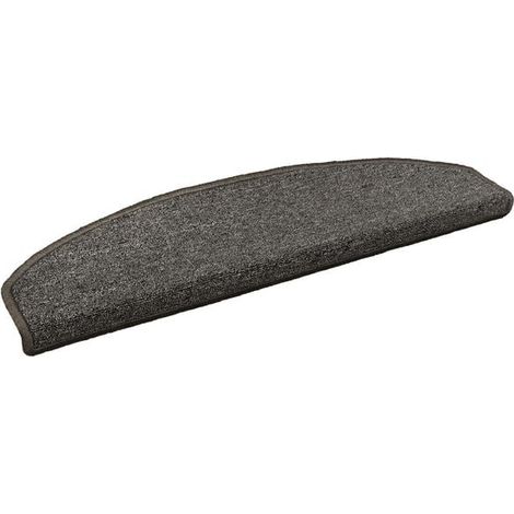 Marches d'escalier auto-adhésives, 15 pièces par paquet, gris foncé. (1/5)