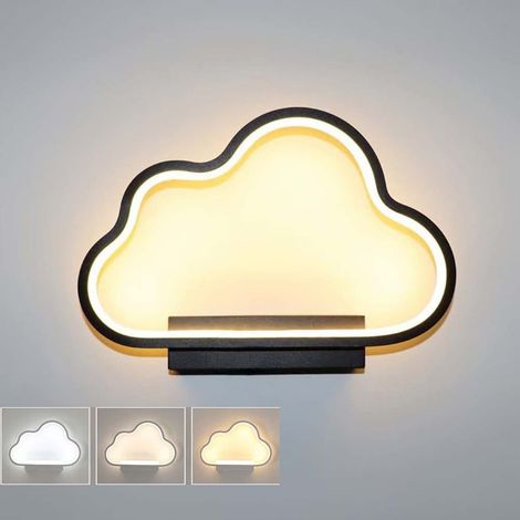 Dreifarbige LED-Wolkenwandleuchte – verstellbare Beleuchtung, minimalistische Wanddekoration, geeignet für moderne und komfortable Schlafzimmer, Wohnzimmer, Flure und Nachttische.