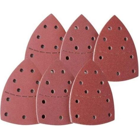 De Ponçage │ 50 pièces │ 11 trous │ 105 x 152 mm │ grain 150 │ pour ponceuses multiples │ Feuilles Abrasives │ Papier Abrasif (1/5)