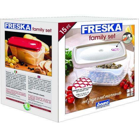 Set de boites alimentaires de conservation Freska - 15 boîtes - Livraison gratuite (1/5)