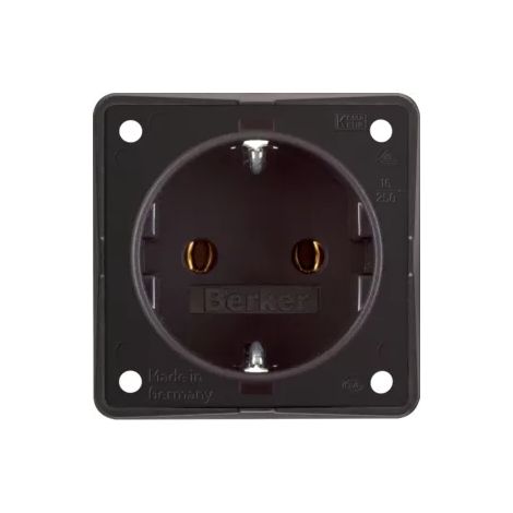 Berker SCHUKO-STECKDOSE BRAUN / BERKER 0947782501 B.MOBIL 947782501 (1/2)