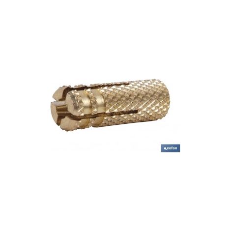 Confezione da 100 tasselli in ottone M-8 per fissaggi sicuri