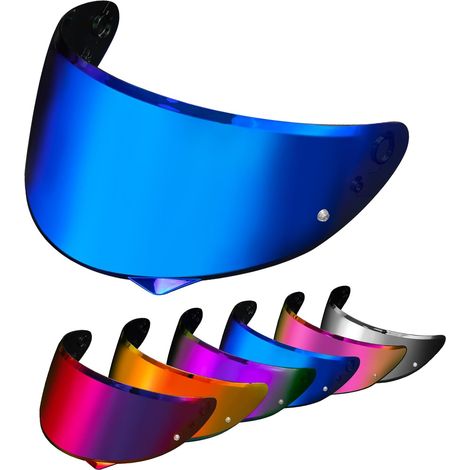 Visière de Casque pour HJ-34P C10 - Visière Teintée Casque de Moto Accessoires de Remplacement(Bleu Foncé) (1/5)