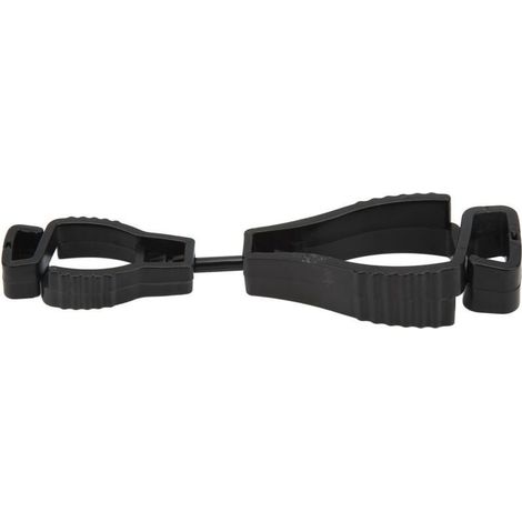 Porte-gants de travail AT‑1 avec clip anti-perte, support pratique pour gants de sécurité, pince de fixation noir. (1/5)