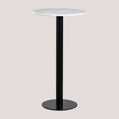 Mesa Alta de Bar Redonda en Mármol (Ø60 cm) Rocher SKLUM             